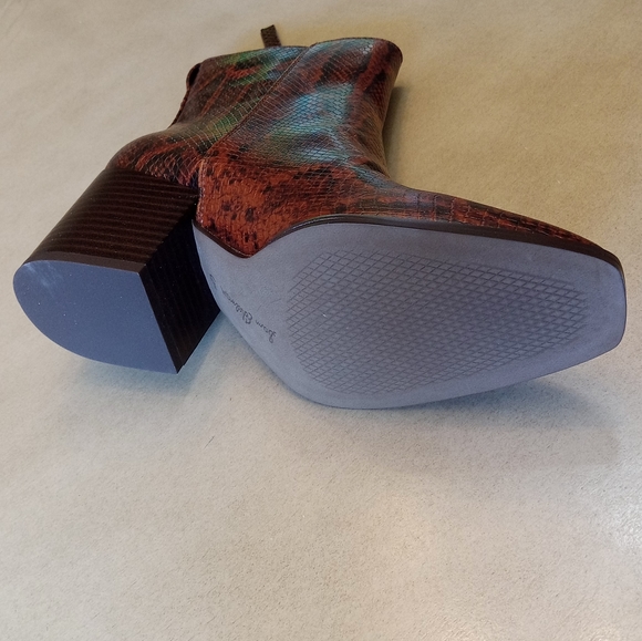 SAM EDELMAN CARLYSLE WOMENS BOOTIES LEATHER ANKLE BOOTS SIZE 6.5 - Picture 4 of 10